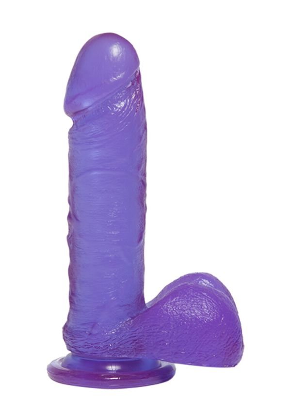 Doc Johnson Crystal Jellies Dildo Bolas Textureadas 18cm