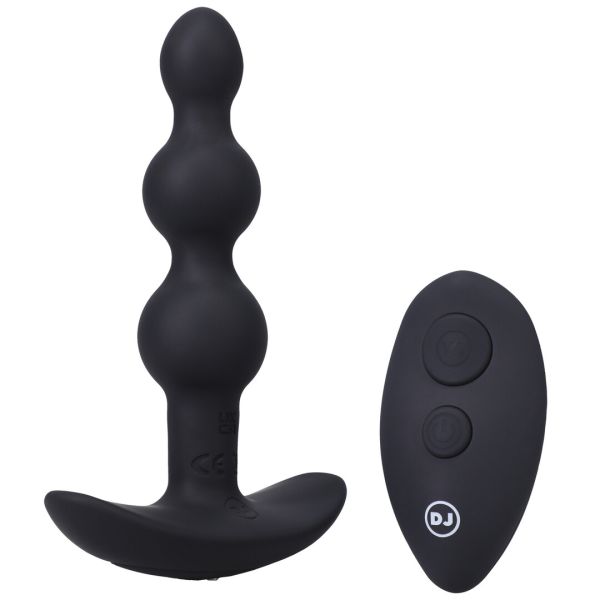 Doc Johnson Shaker Plug anal vibrante con perlas