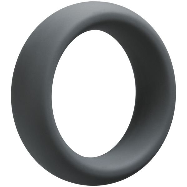 Cockring de silicona gris Doc Johnson OptiMale 45mm más grande