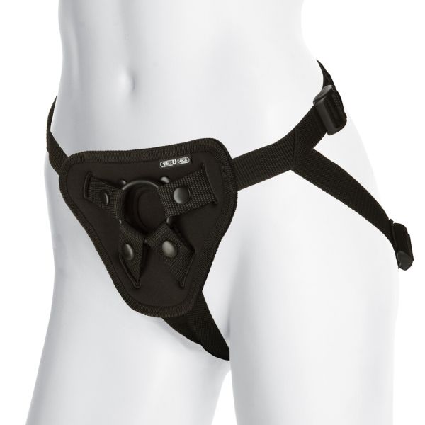 Arnés de neopreno Platinum Doc Johnson con anillos O