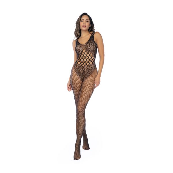 Body de malla leopardo Mapalé con definición de cintura