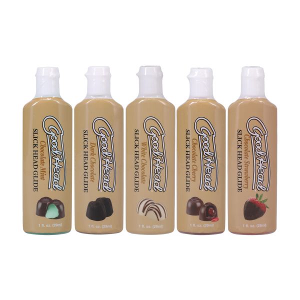 Lubricantes Slick Head Chocolates 5-Pack Doc Johnson 29 ml Cada