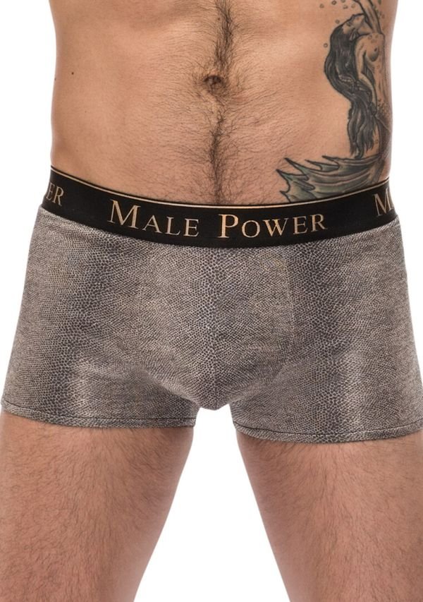 Short Male Power Viper Bolsa Piel Serpiente
