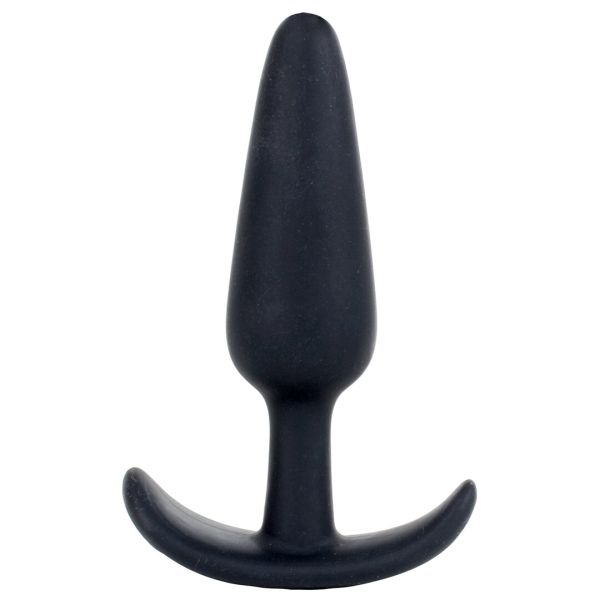 Plug anal negro de silicona Doc Johnson Naughty 1