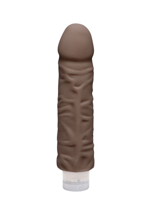Dildo vibrante Shakin' D Doc Johnson 18 cm chocolate