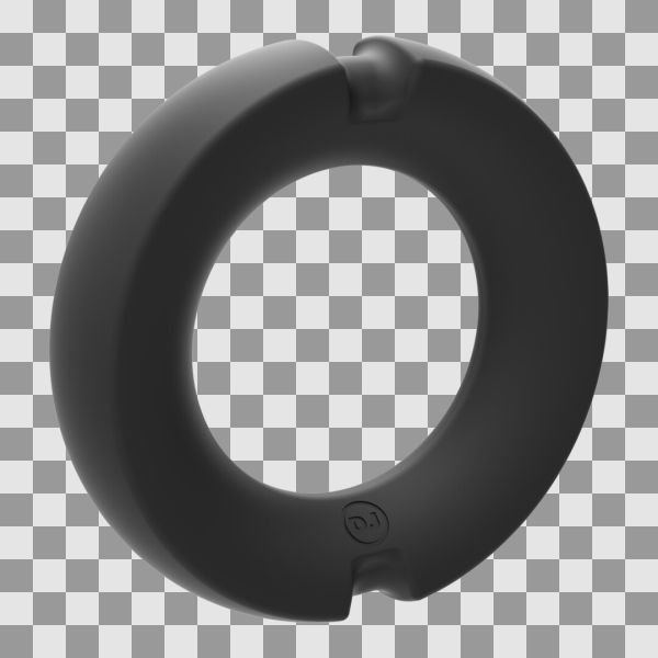 Doc Johnson The Paradox Anillo metal silicona 35mm negro