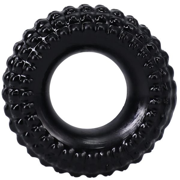 Doc Johnson The Radial Anillo de pene TPE con patrón negro