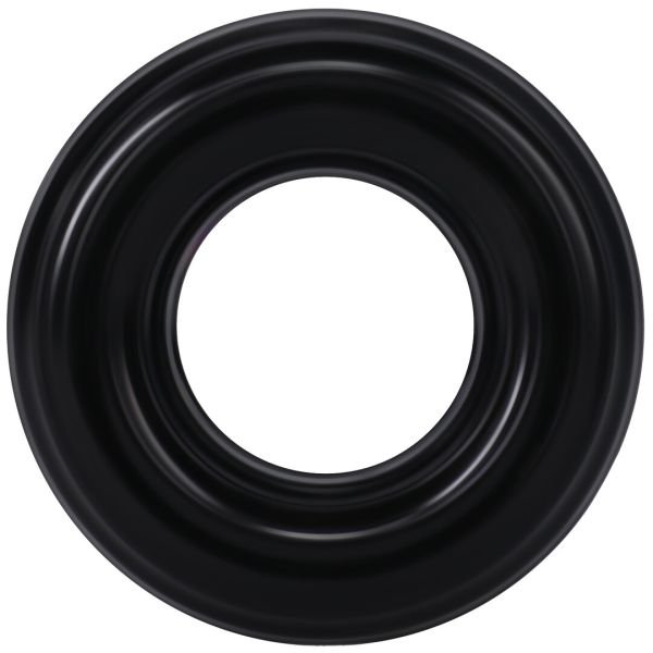 Doc Johnson Ribbed Donut Black Silicone Ring
