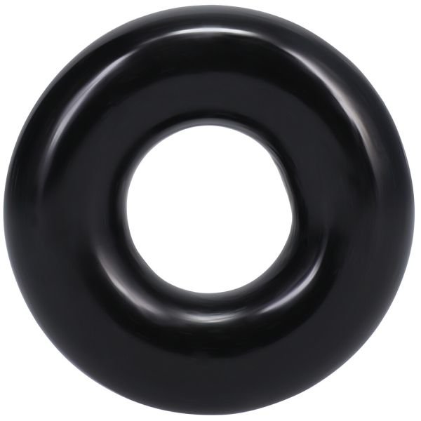 Doc Johnson 2X Donut Anillo de pene TPE elástico negro