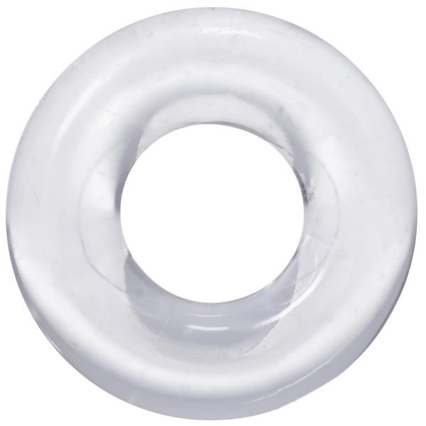 Doc Johnson 3X Donut Anillo de pene TPE elástico transparente