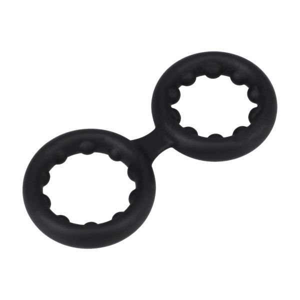 Doc Johnson Double Stamina Black Ring Metal Beads