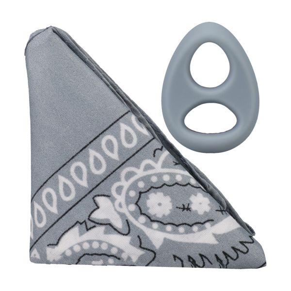 Anillo para el pene Doc Johnson The Code con bandana gris