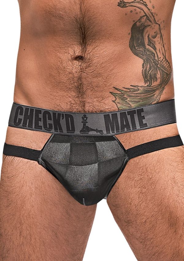 Male Power Checked Mate Jock Recorte - Talla L/XL