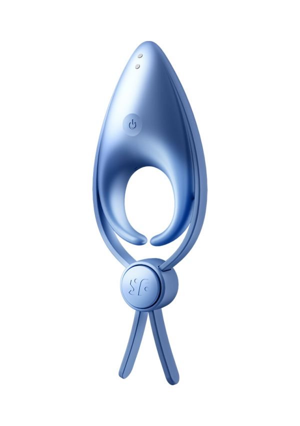 Satisfyer Sniper Anillo Vibrador Ajustable Azul Gris