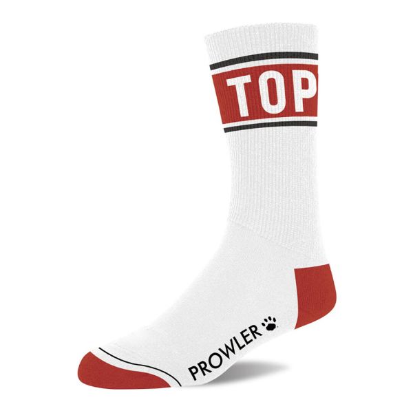 Calcetines de rol Prowler blanco con rojo