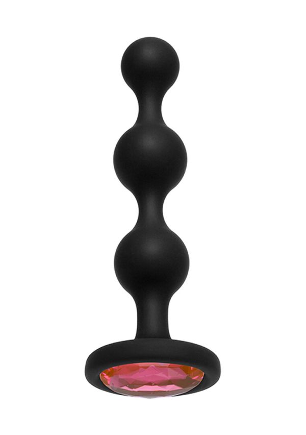 Plug anal con perlas y joya, Doc Johnson Booty Bling