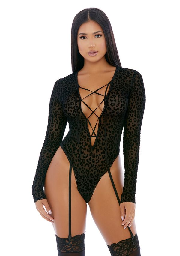Teddy Malla Animal Print Forplay Feline Lustful