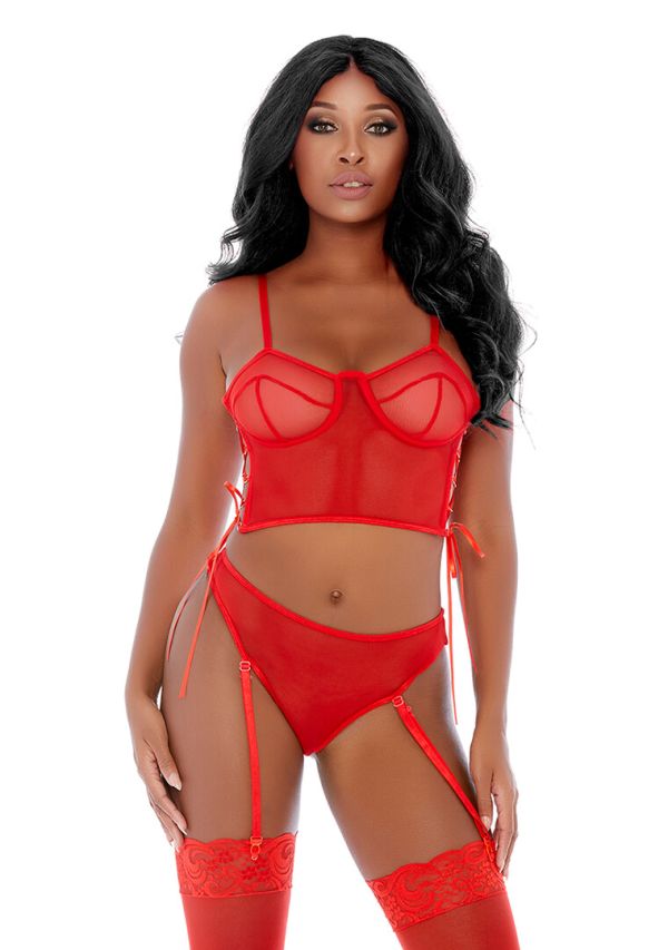 Conjunto Bustier Malla Forplay Ring Me Up