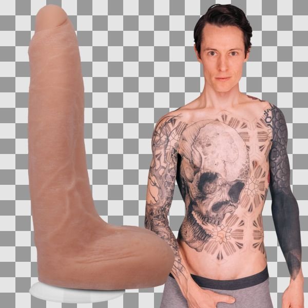 Doc Johnson Owen Gray Dildo, Base de Ventosa Extraíble