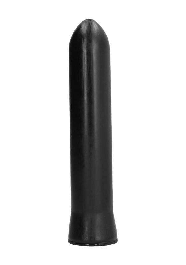 All Black Dildo Flexible Redondeado 22 cm