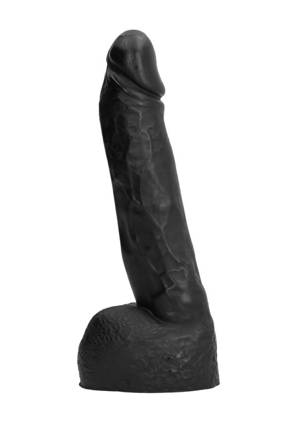 All Black Dildo Detalle Realista 22 cm