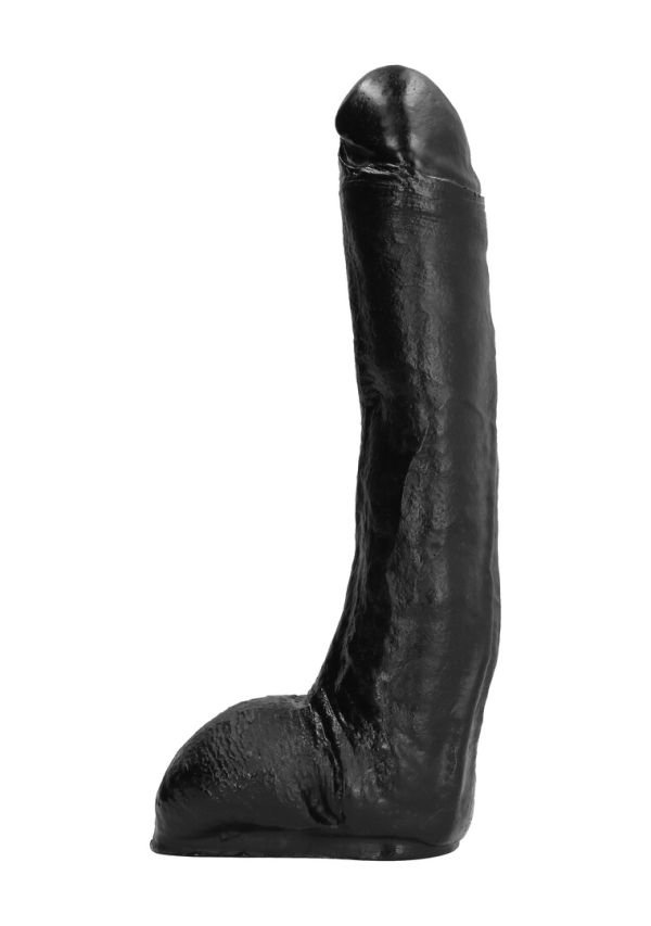 All Black Dildo Suave Flexible Realista 29 cm