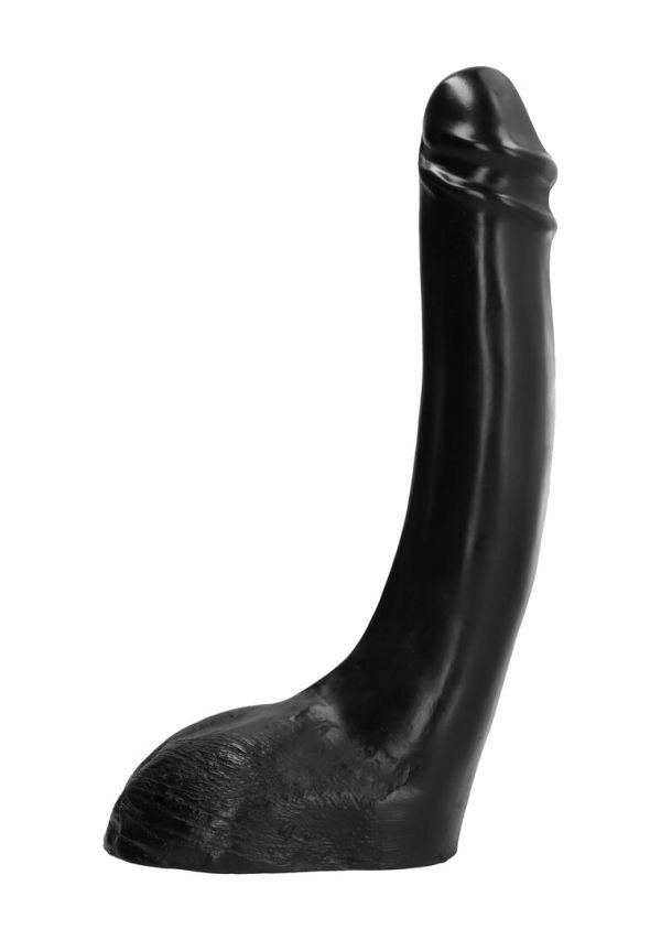 All Black Dildo Suave Definido 32 cm