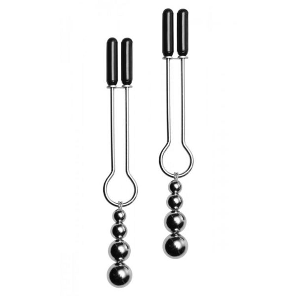 Pinzas Nipple decorativas XR Brands, set con cuentas