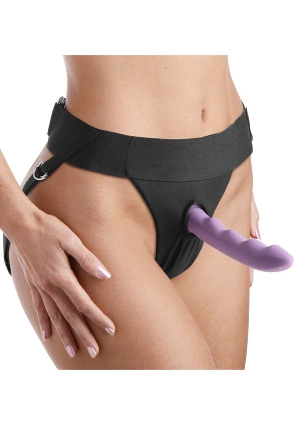 XR Brands Avalon Jock-Style Strap-On Harness, X Panels, Ajustable