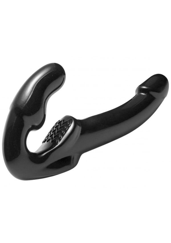 XR Brands Revolver Strapless G-Spot Dildo, Curvo, Texturizado, Impermeable