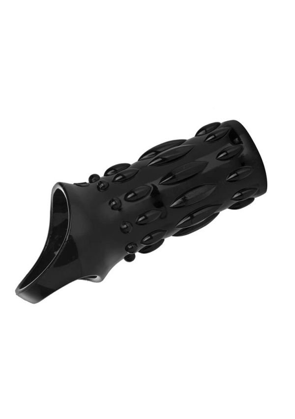 Funda de pene XR Brands Enhancer texturizada negra delgada
