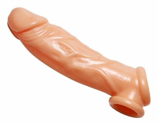 Funda de pene realista XR Brands con soporte de testículos