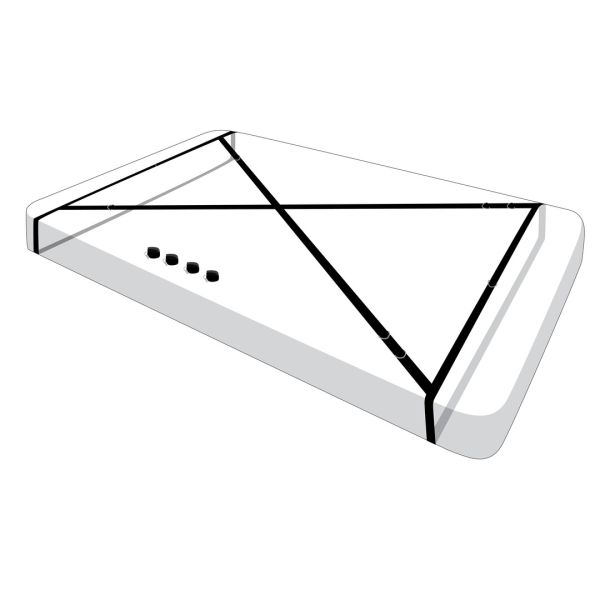 Kit de restricción de cama Interlace XR Brands ocho puntos