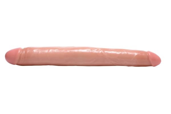 Dildo doble 44cm XR Brands, color carne, dos opciones