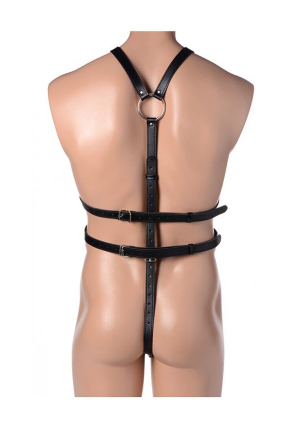 Arnés Cuerpo Masculino STRICT con Cockrings