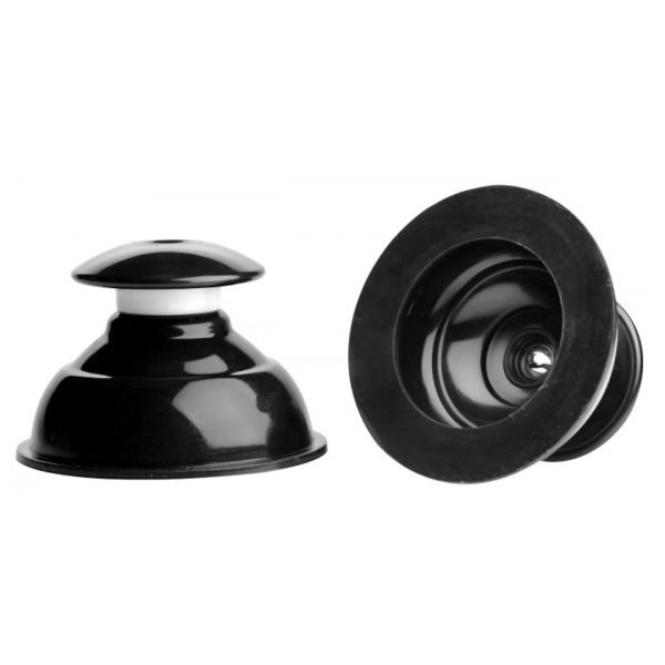 Pinzas para pezones de silicona XR Brands, base ancha