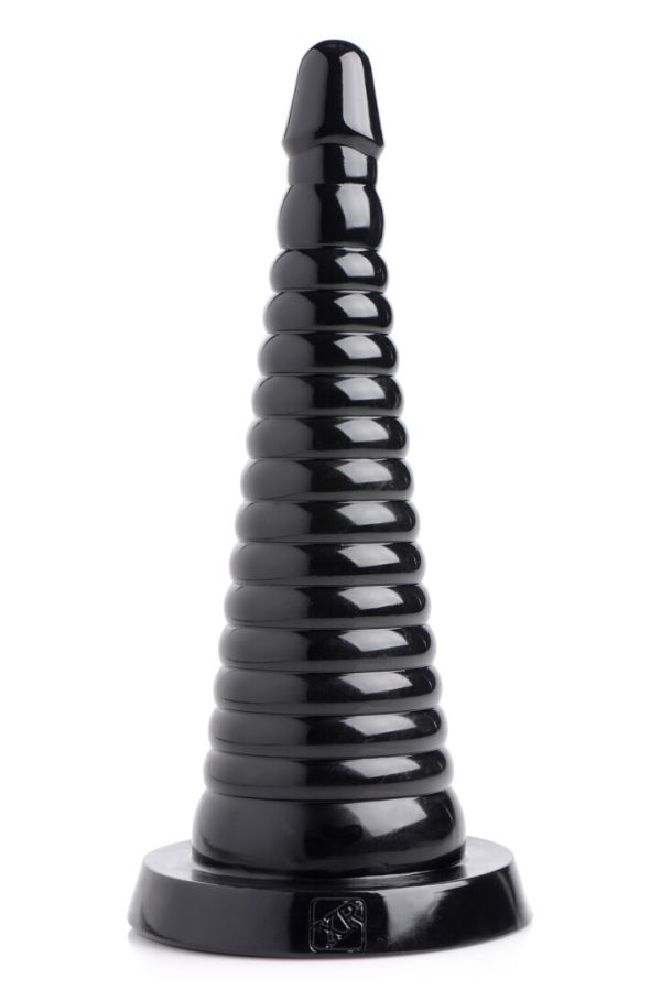 Plug anal cónico estriado gigante XR Brands