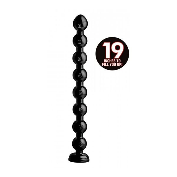 Cadena anal graduada Bead Snake de 19 cuentas, XR Brands