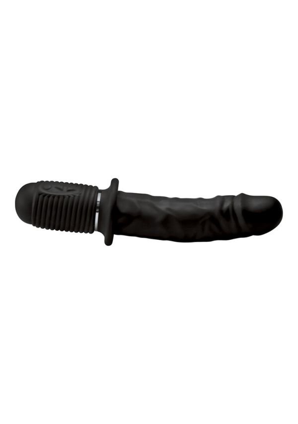 XR Brands Power Pounder, Dildo Vibrador Recargable con Empuje