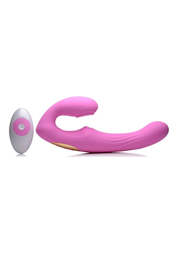 Vibrador U-Pulse strap-on sin arnés XR Brands