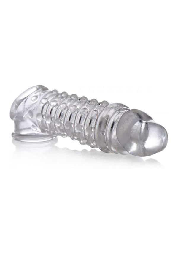 Funda de pene XR Brands bumpy clara suave texturizada 10cm