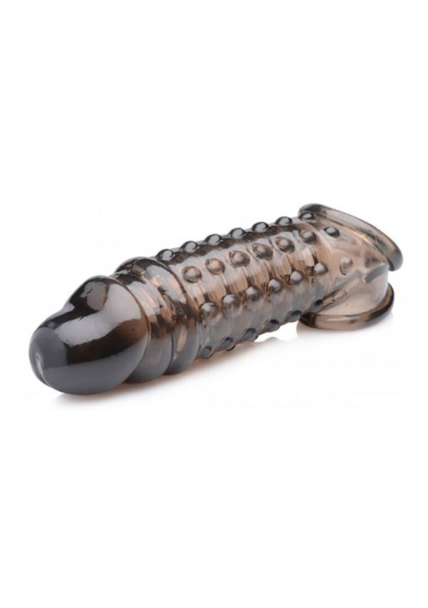 Funda de pene XR Brands negra bumpy suave 10cm texturizada