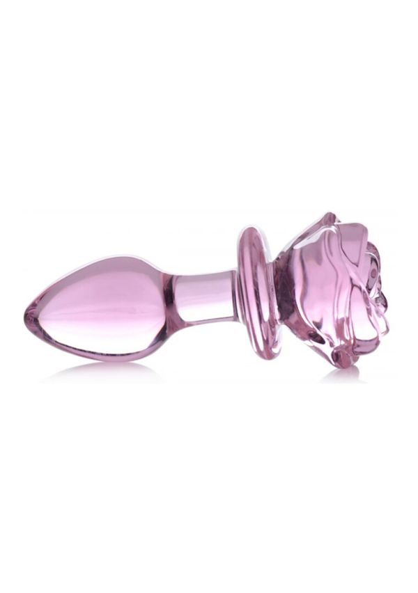 XR Brands Rosa rosa cristal enchufe anal grande