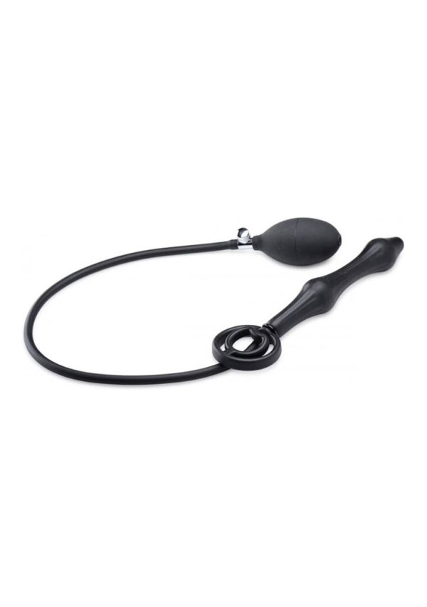 Devils Rattle plug anal inflatable XR Brands con anillo