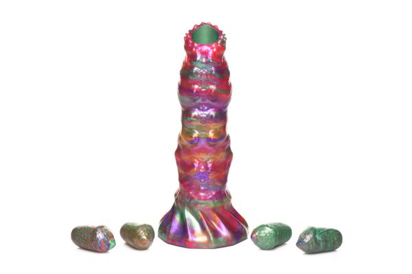 Dildo ovipositor Larva iridiscente con huevos XR Brands