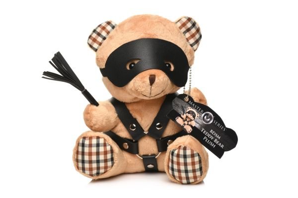 Juguete de peluche oso bondage XR Brands melocotón grande