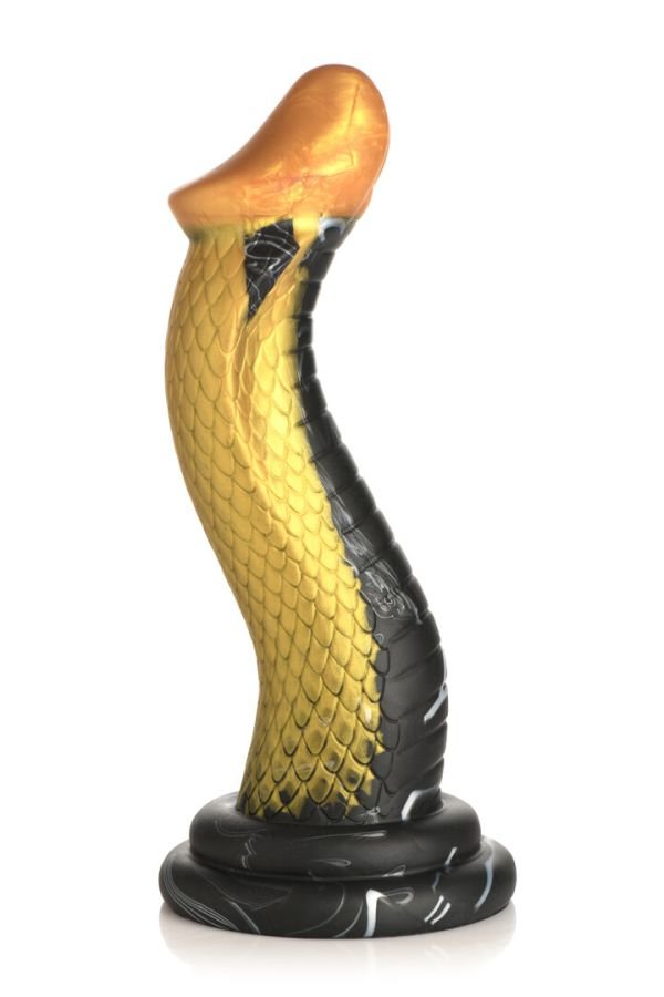 Dildo serpiente cobra curvada dorada Golden Snake XR Brands