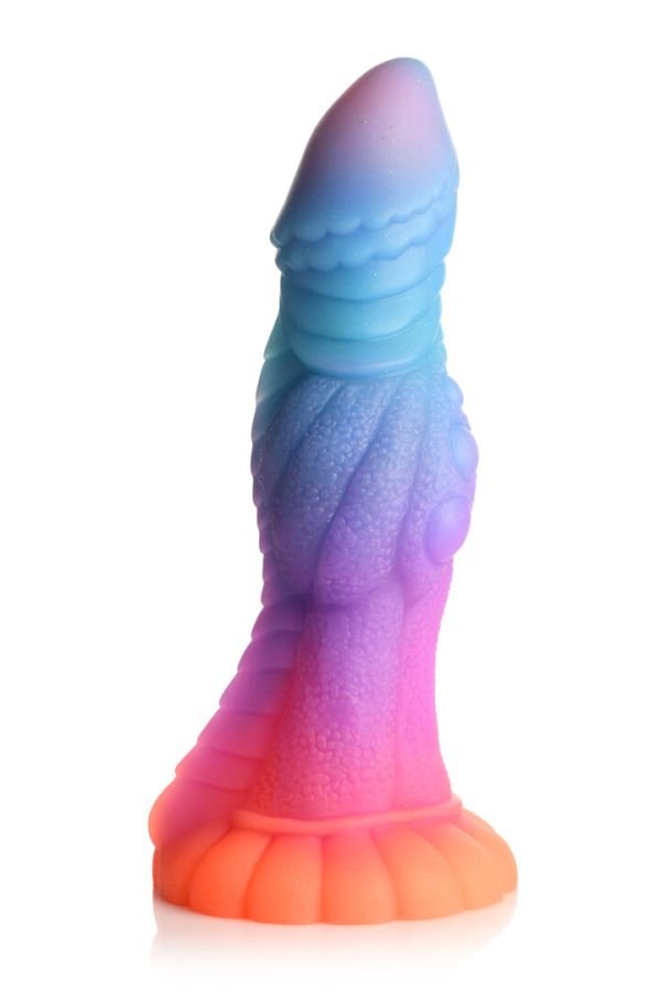 XR Brands Galactic Cock Dildo Alienigena Brillo Glitter