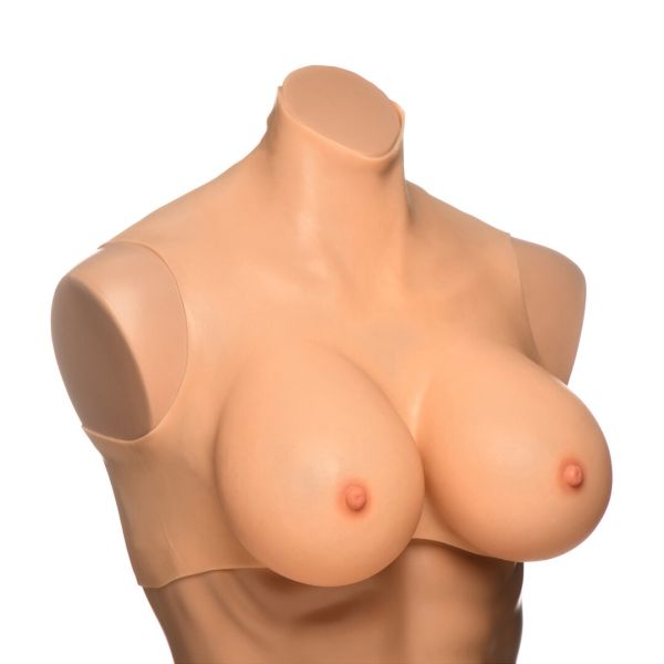 XR Brands Formas de Pecho Silicona Perky Pair Talla G-Cup, Carne