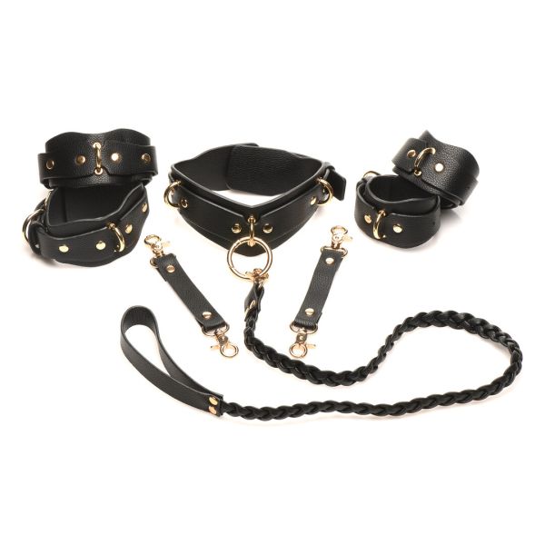 XR Brands Lover's Restraints Colección Cuero Vegano
